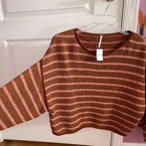 Free People Rusty Orange Sweater